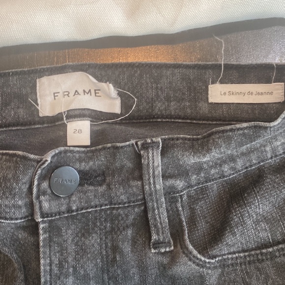 Frame Denim Le Skinny De Jeanne Snakeskin python print NWT Mid-rise size 26 - Picture 4 of 6